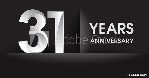 Thirty One Years Anniversary Celebration Logo, Flat Design 500x263 Thirty One Years Anniversary Celebration Logo, Flat Design