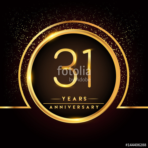 Thirty One Years Birthday Celebration Logotype Anniversary 500x500 Thirty One Years Birthday Celebration Logotype Anniversary