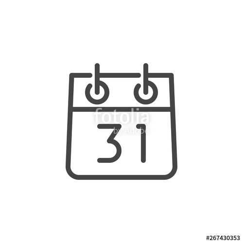 Calendar With Number Line Icon Date Of Meeting, Thirty One 500x500 Calendar With Number Line Icon Date Of Meeting, Thirty One