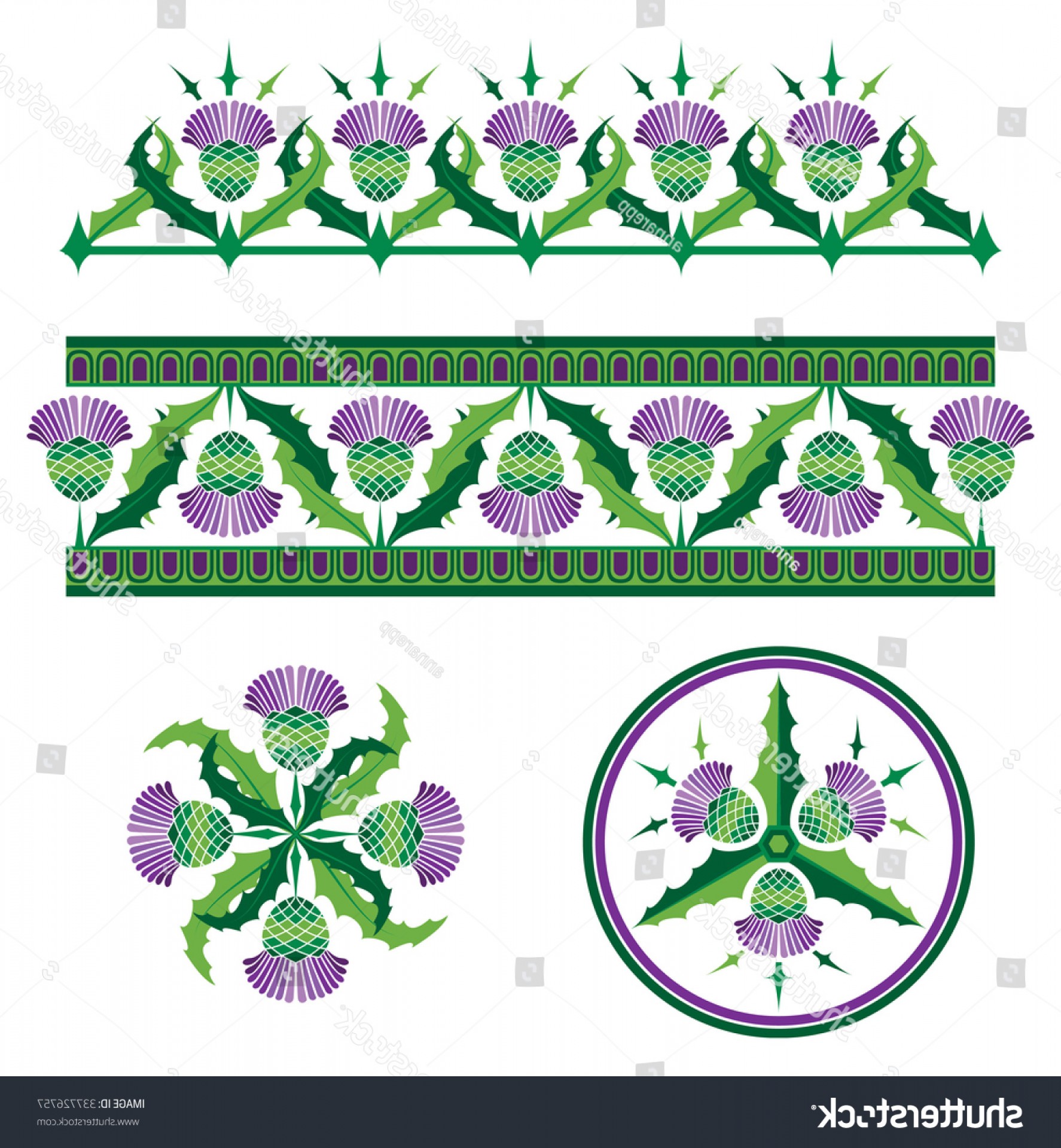 1774x1920 Scottish Thistle Vector Hoodamathrun