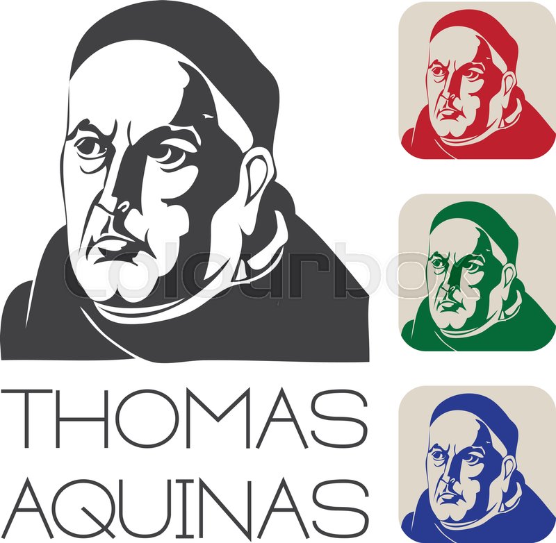800x782 Thomas Aquinas Vector Illustration Stock Vector Colourbox