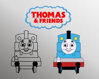 340x270 Thomas Train Vector Etsy