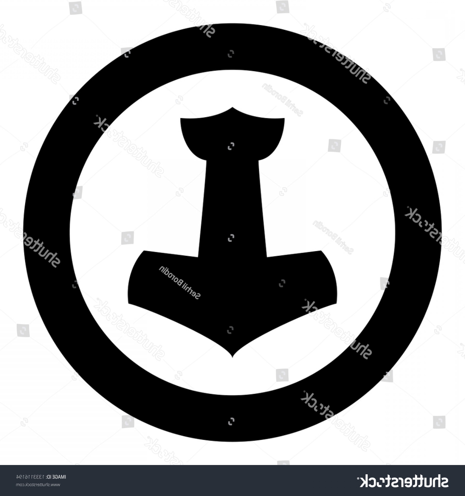 1800x1920 Thors Hammer Mjolnir Icon Black Color Wallkeeper