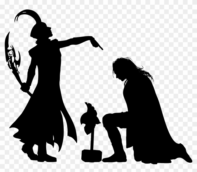 840x734 Thor Clipart Silhouette