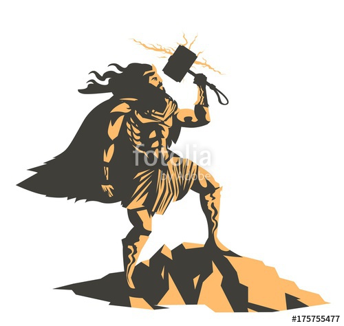 500x474 Thor Norse Mythology God Of Thunder Stock Image And Royalty Free