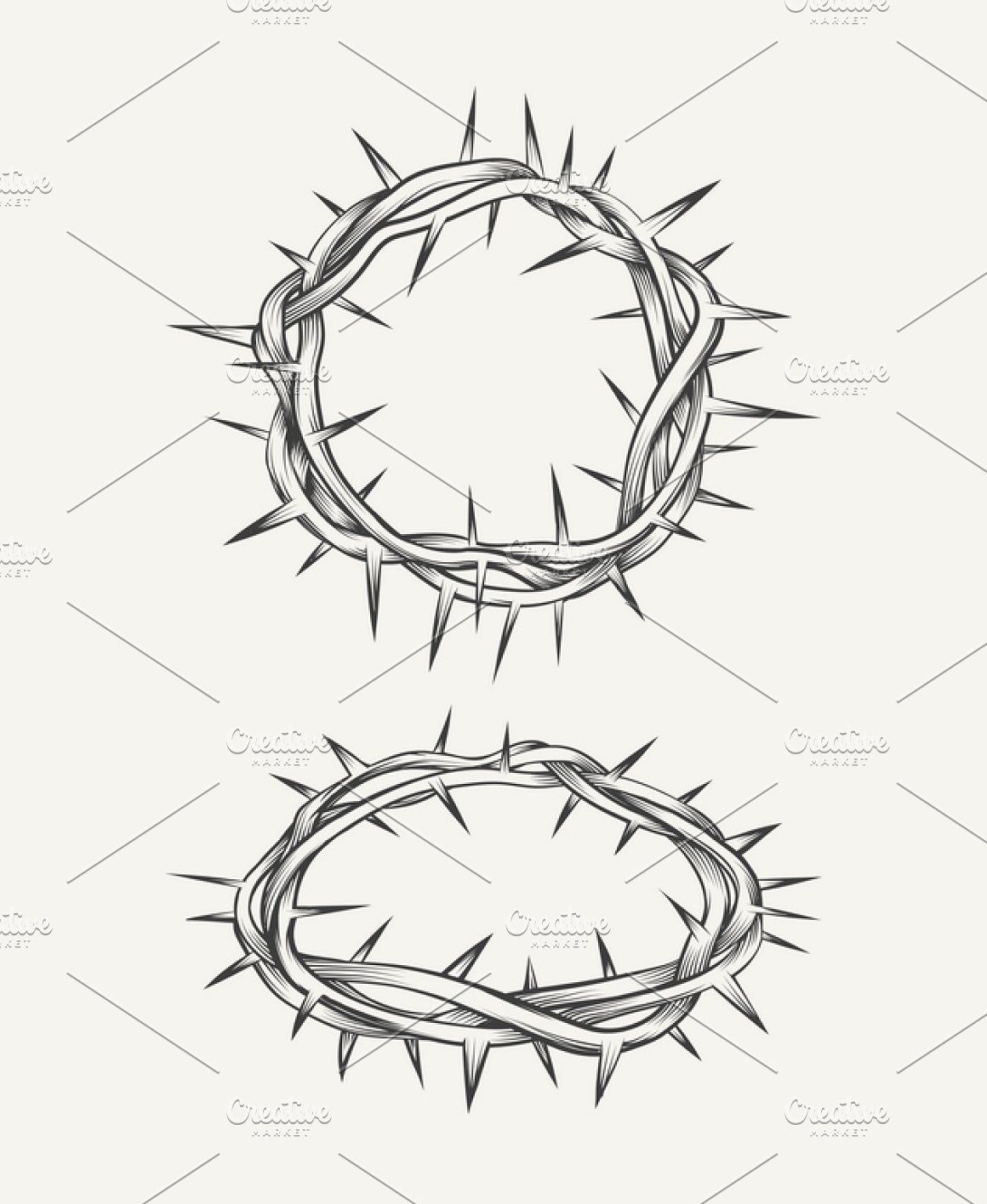 1160x1416 Crown Of Thorns Easter Holiday Graphics And Fonts Designs
