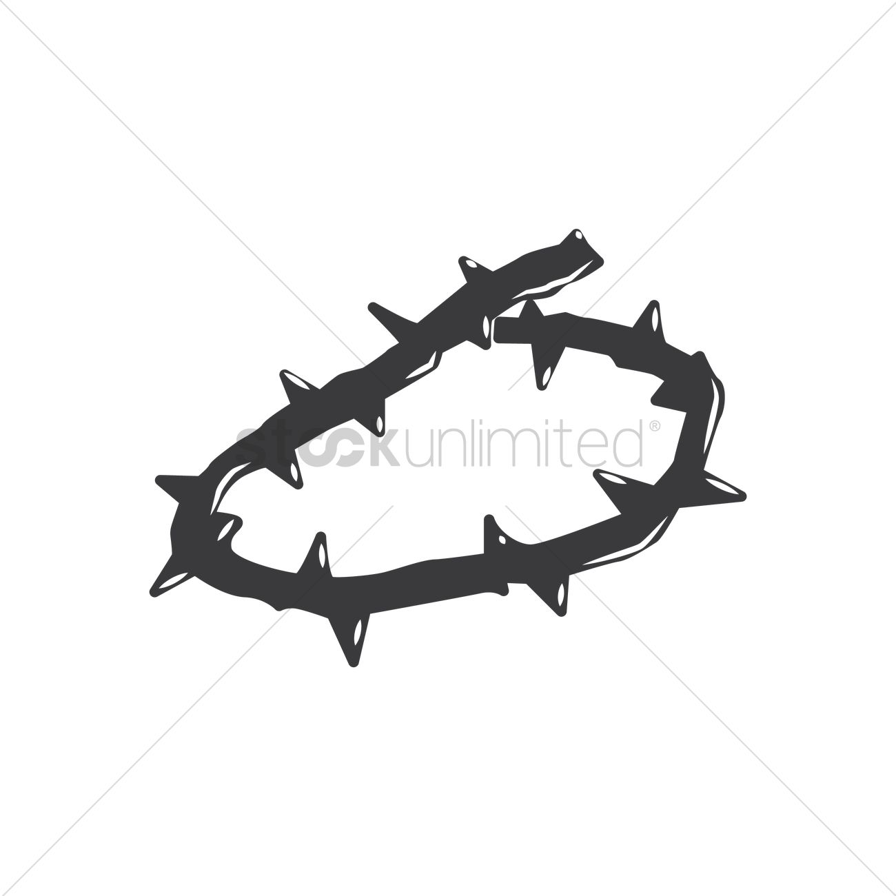 1300x1300 Crown Of Thorns Vector Image
