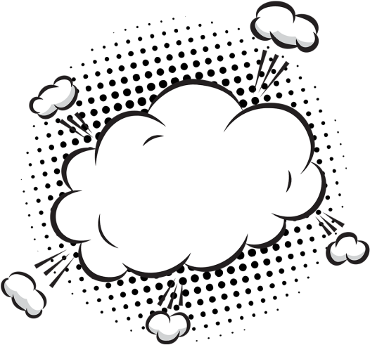 526x491 Hd Pop Vector Thought Bubble