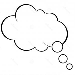 300x300 Photostock Vector Thought Bubble Vector Banner Soidergi