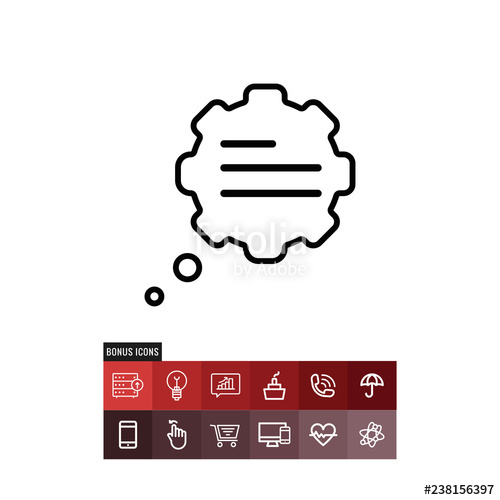 500x500 Thought Bubble Vector Icon Stock Image And Royalty Free Vector