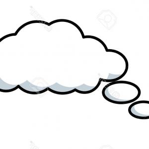 300x300 Photostock Vector Thought Bubble Vector Banner Soidergi