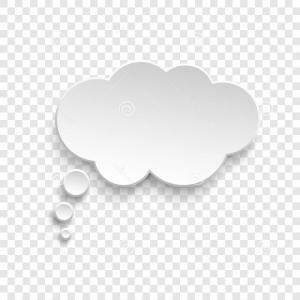 300x300 White Thought Bubble Cloud On Transparent Vector Cultracing