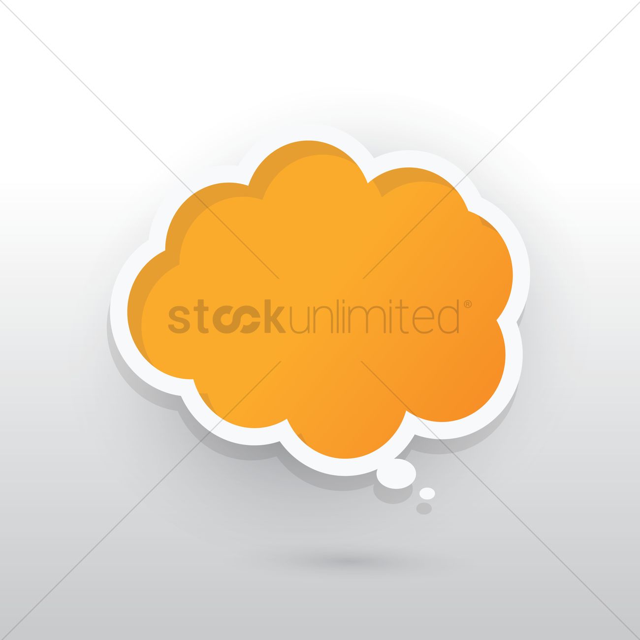 1300x1300 Cloud Thought Bubble Vector Image