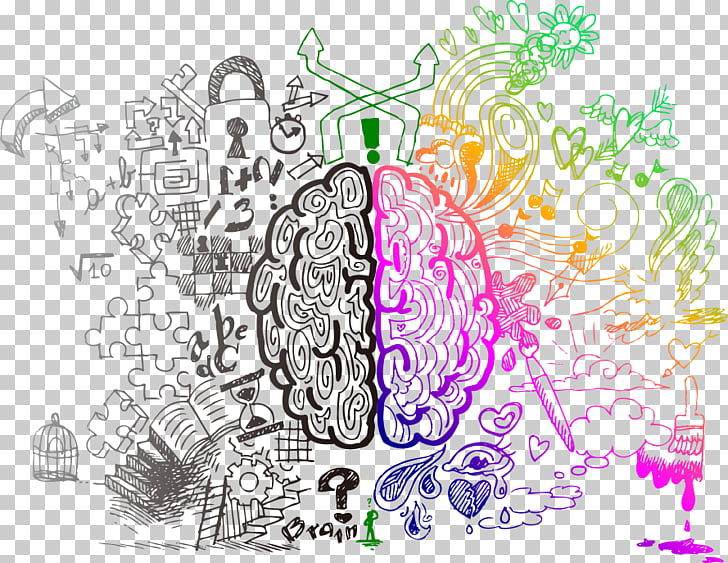 728x563 Drawing Therapy Brain Thought, Color Brain, Purple And Black Brain