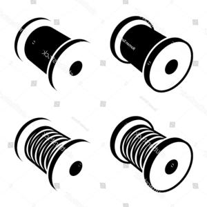 Black White Vector Illustration Sewing Machine Bobbins Fla Flat 300x300 Black White Vector Illustration Sewing Machine Bobbins Fla Flat