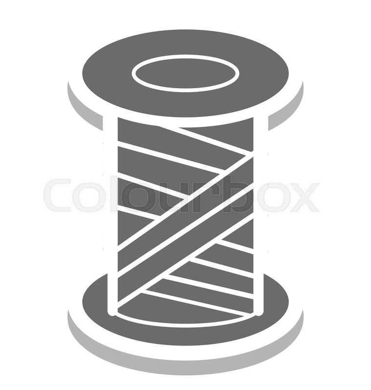 Thread Spool Isolated Vector Icon For Stock Vector Colourbox 760x800 Thread Spool Isolated Vector Icon For Stock Vector Colourbox