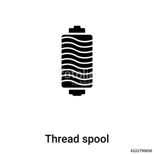 Thread Spool Icon Vector Isolated On White Background, Logo 500x500 Thread Spool Icon Vector Isolated On White Background, Logo