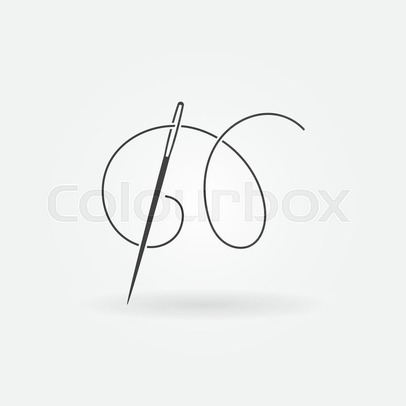 Needle And Thread Vector Modern Icon Stock Vector Colourbox 800x800 Needle And Thread Vector Modern Icon Stock Vector Colourbox