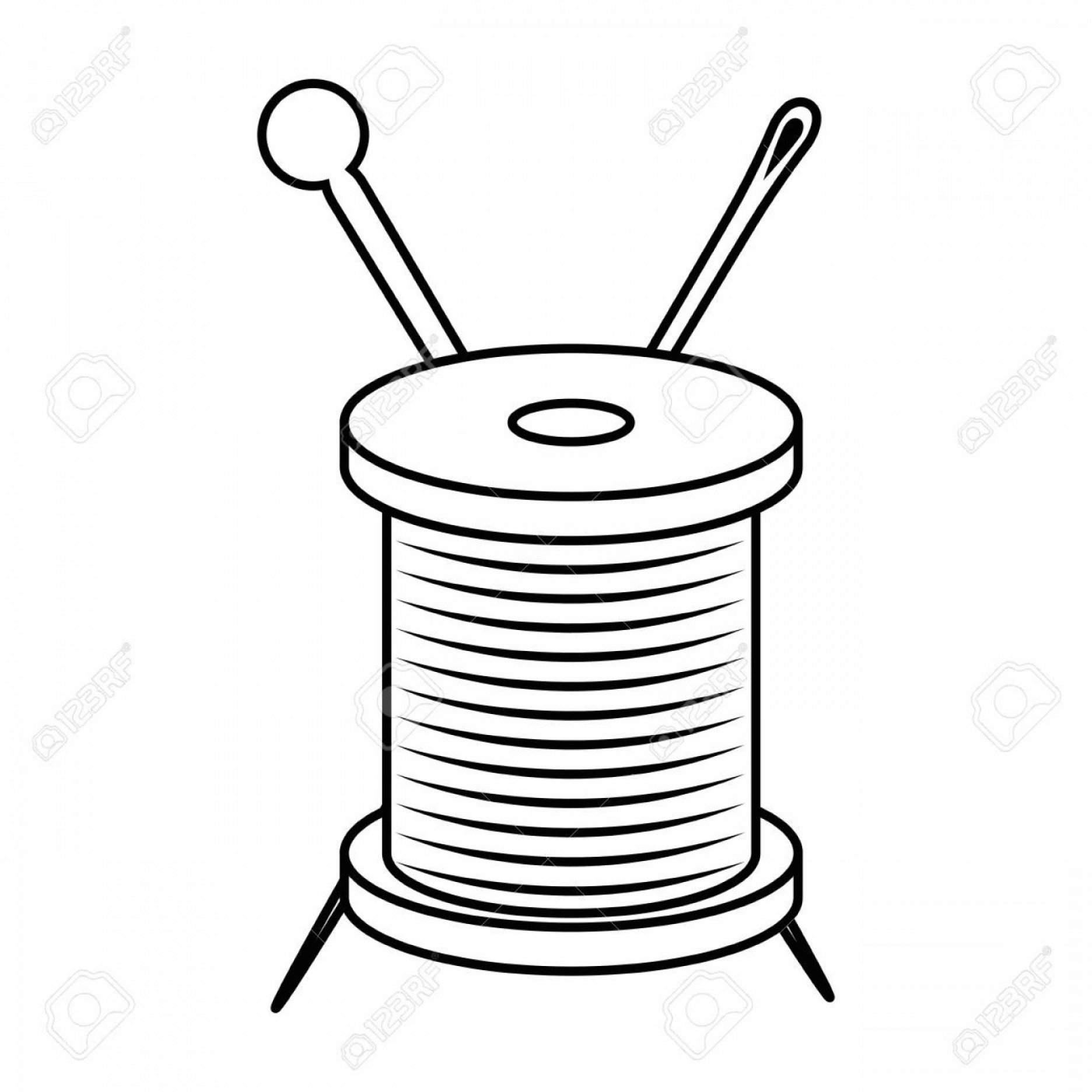 Needle And Thread Vector Frame Soidergi 1872x1872 Needle And Thread Vector Frame Soidergi