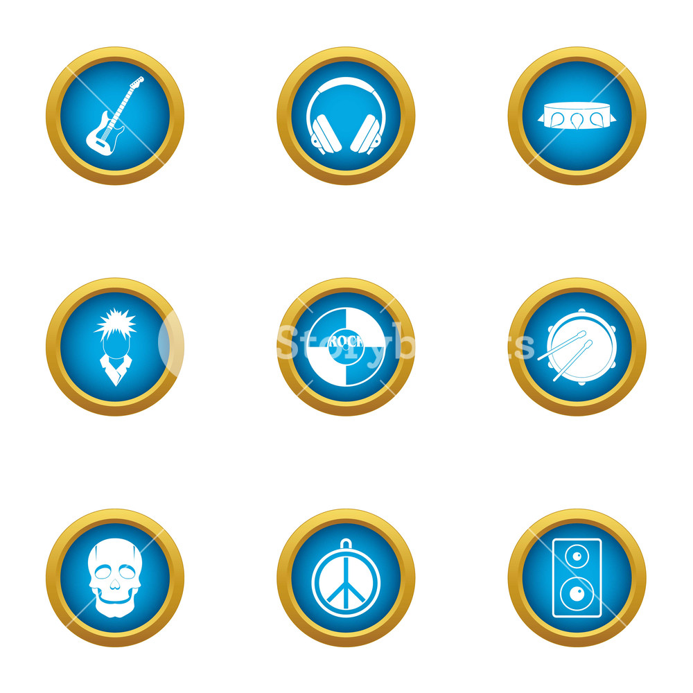 Music Threat Icons Set Flat Set Of Music Threat Vector Icons 1000x1000 Music Threat Icons Set Flat Set Of Music Threat Vector Icons