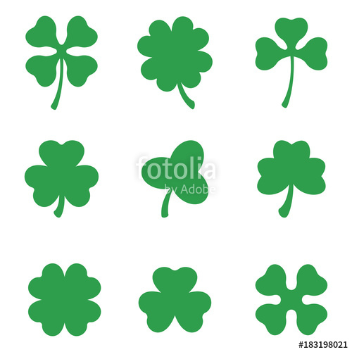 Three Leaf Clover Vector at Vectorified.com | Collection of Three Leaf ...