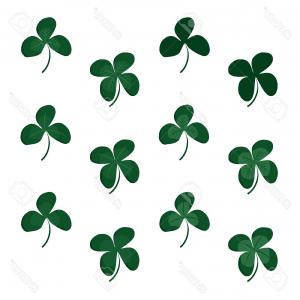 300x300 Photostock Vector Set Of Three And Four Leaf Clovers Vector