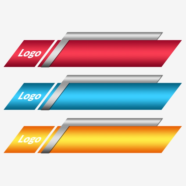 640x640 Three Vector Banner Set, Png, Text Box, Infographic Png