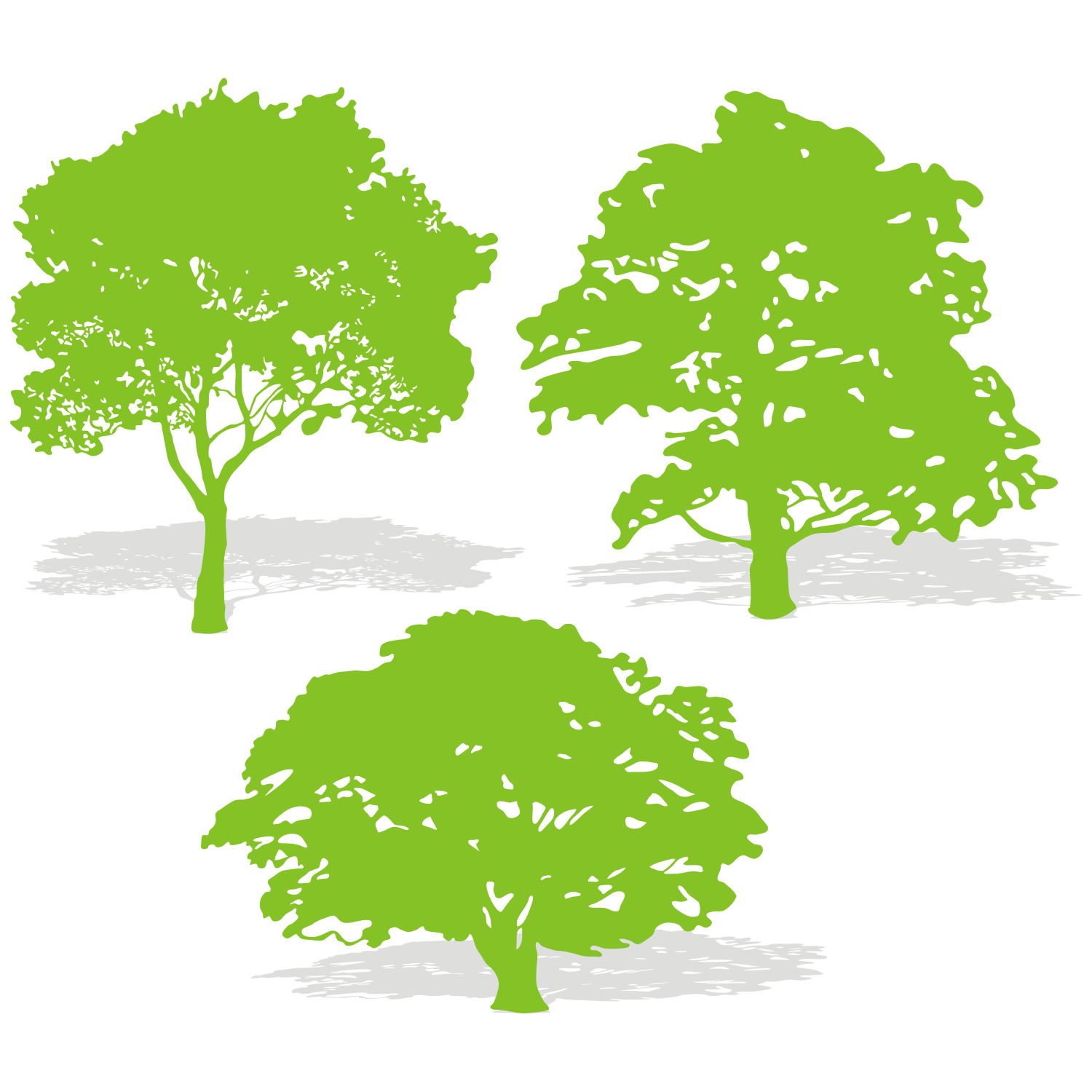 1500x1500 Vector For Free Use Three Tree Silhouettes