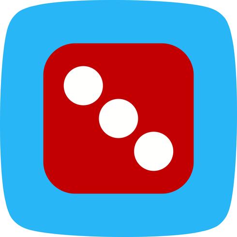 490x490 Dice Three Vector Icon