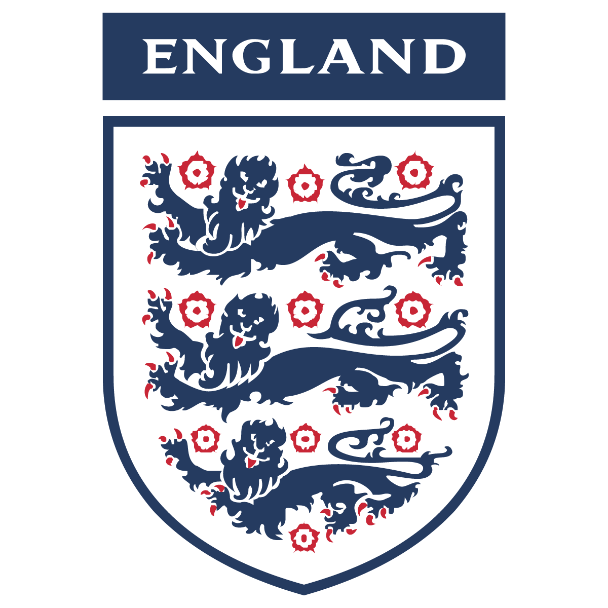 1200x1200 England Football Team Logo Three Lions Vector Free Vector
