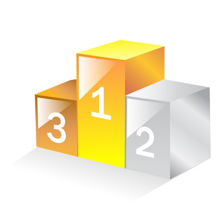450x450 Podium Ranking Numbers One Two Three Vector Illustration Royalty