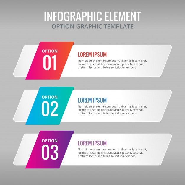 626x626 Three Banners With Colors For Infographics Vector Free