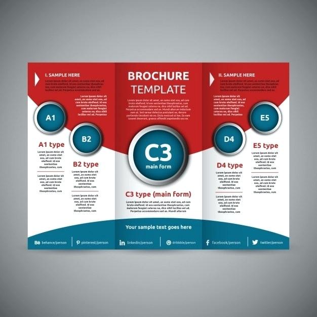 626x626 Brochure Template Vector Free Download Three Fold Catalogue