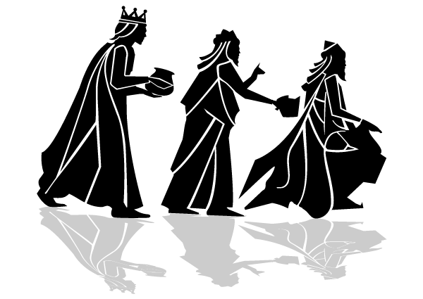 Three Kings Vector Image Silhouettes We Three Kings, Vector 600x425 Three Kings Vector Image Silhouettes We Three Kings, Vector