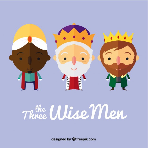 626x626 The Three Wise Men In Cartoon Style Vector Free Download