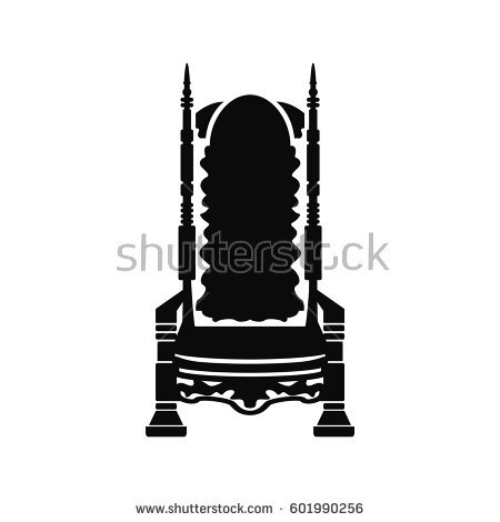 450x470 King On Throne Silhouette