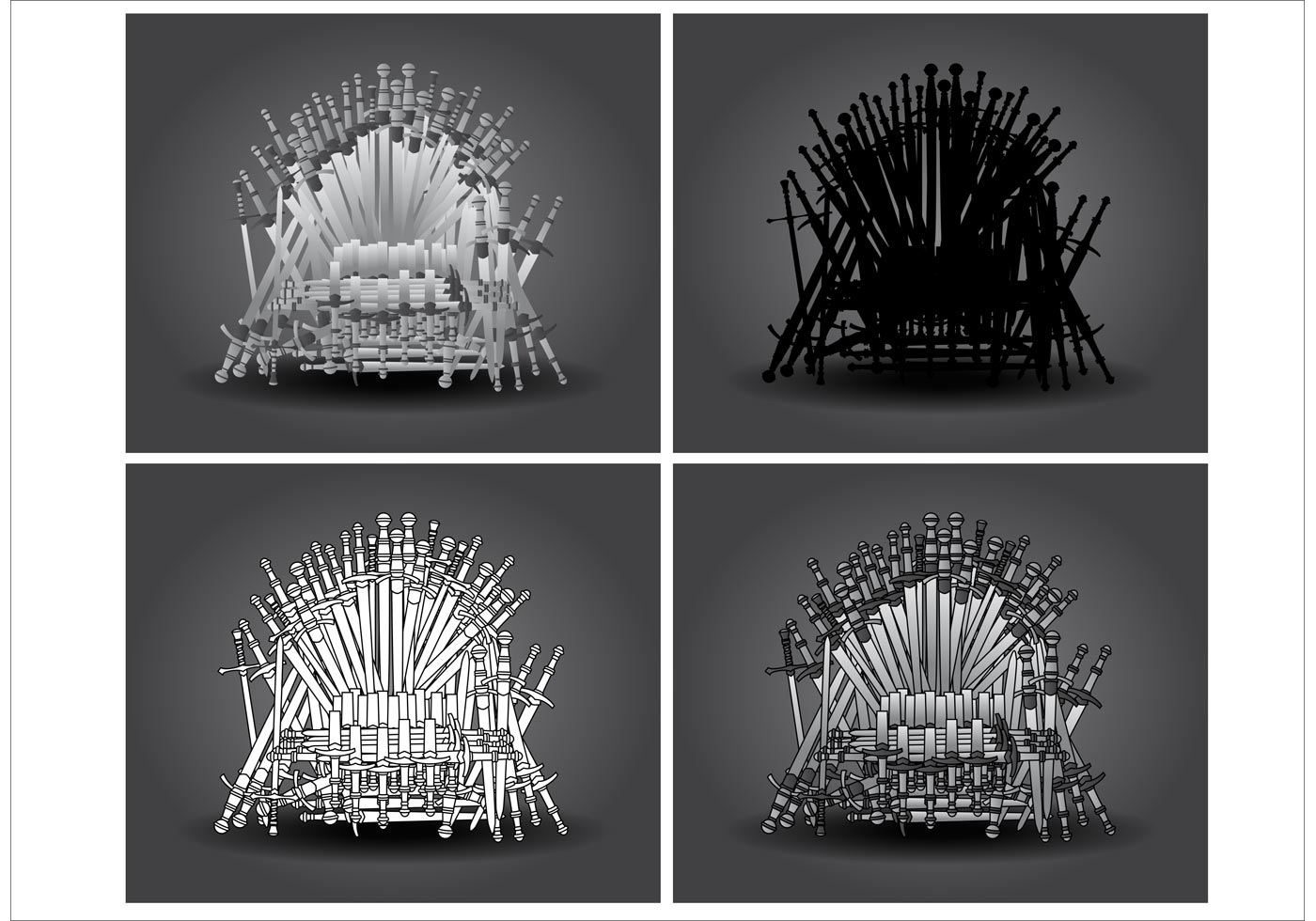1400x980 Throne Free Vector Art