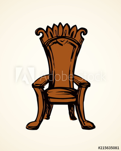 401x500 Throne Vector Drawing