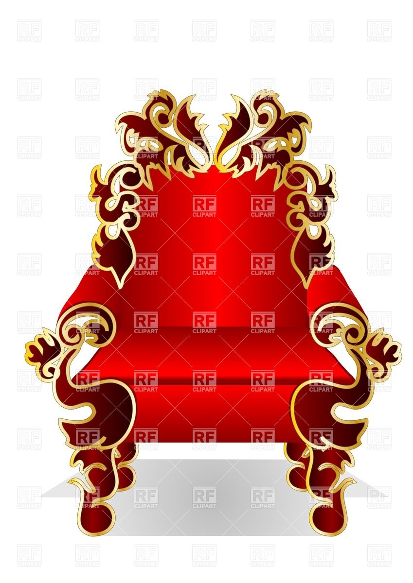 849x1200 Vintage Red Throne Vector Image Of Objects Arkela