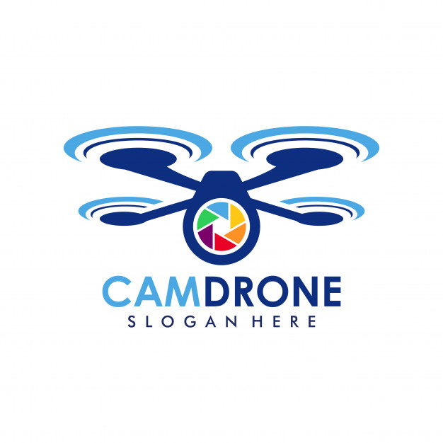 626x626 Camera Drone Logo Template Vector Premium Download