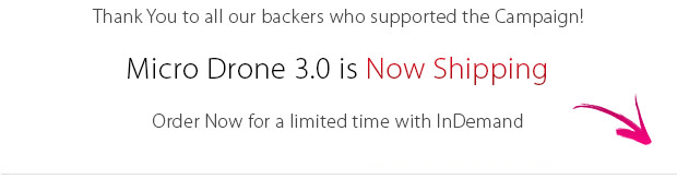 620x175 Micro Drone Flight In The Palm Of Your Hand Indiegogo