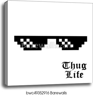 Pixel Glasses Isolated, Canvas Print Barewalls Posters Prints 382x390 Pixel Glasses Isolated, Canvas Print Barewalls Posters Prints