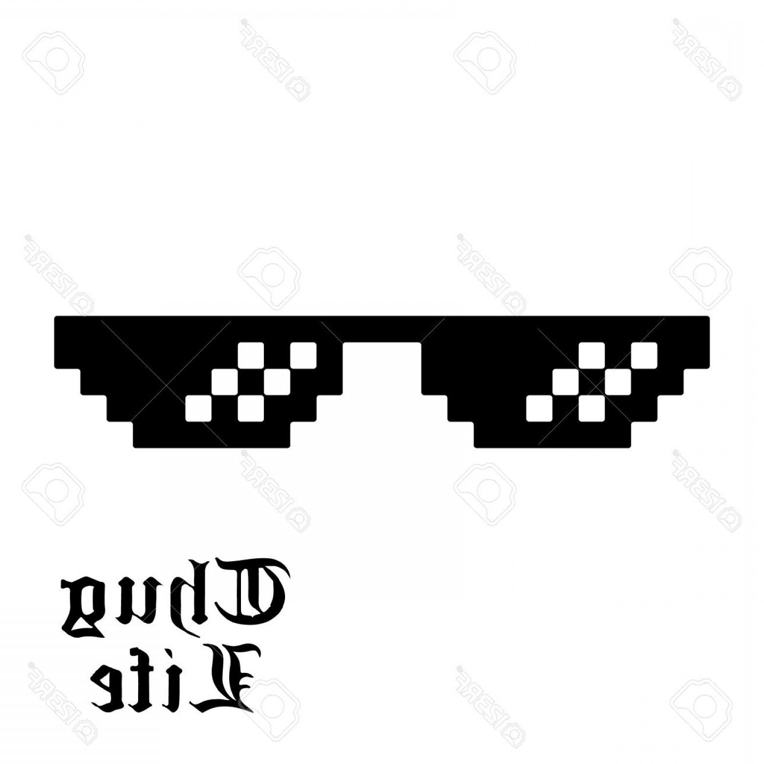 Download Thug Life Glasses Vector at Vectorified.com | Collection ...