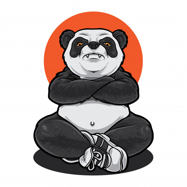 626x626 Panda Thug Vector Premium Download