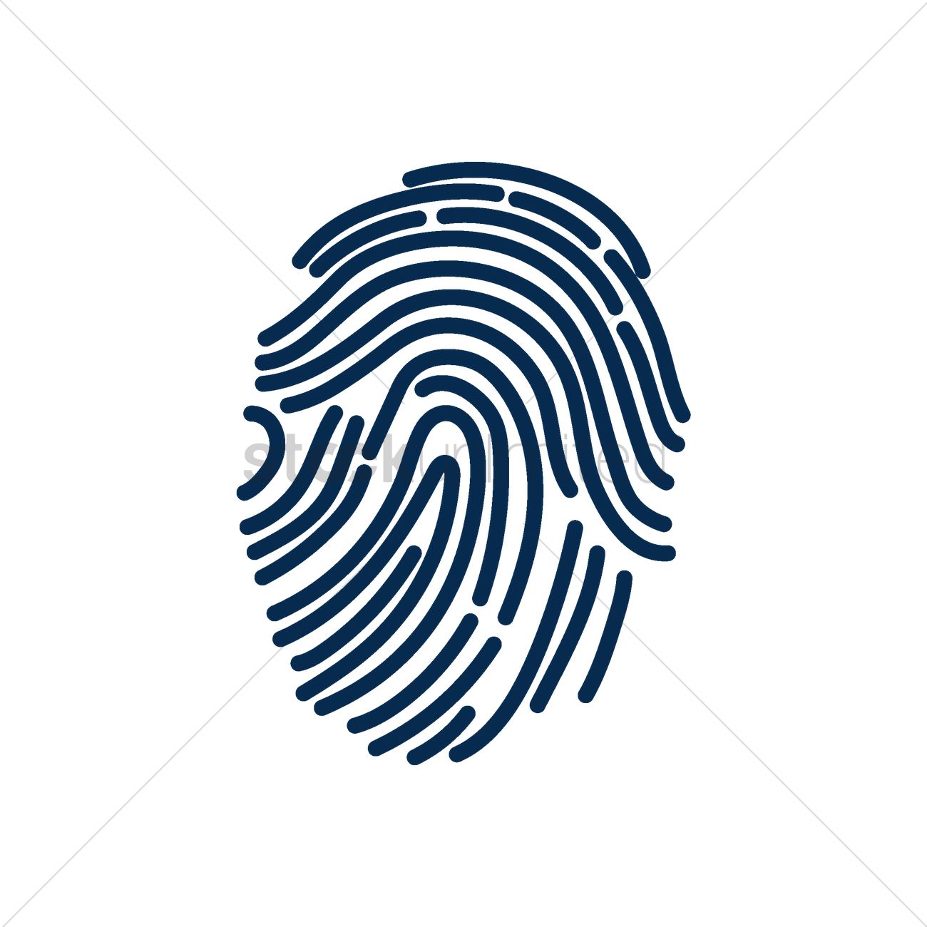 1300x1300 Thumb Print Vector Image