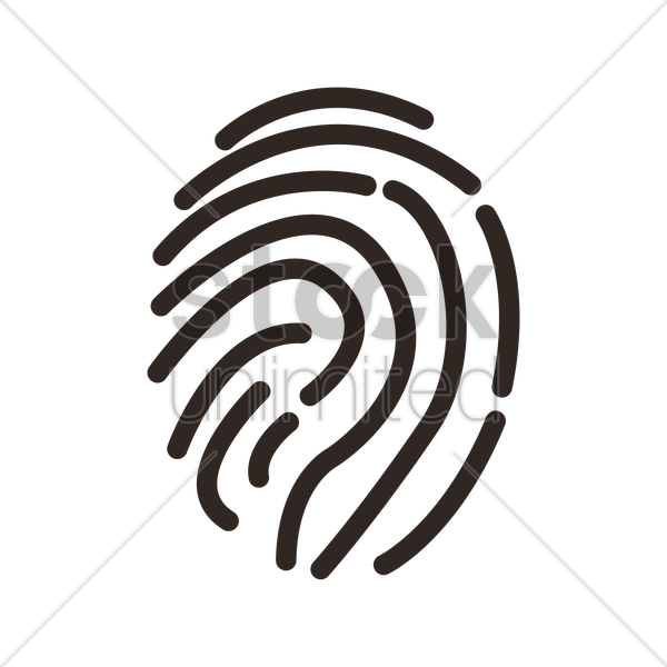 600x600 Thumb Print Vector Image