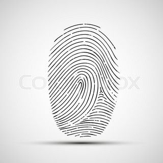 320x320 Vector Icon Of Human Finger Print Proekt Print Logo