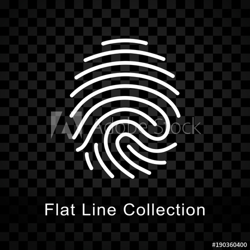 500x500 Thumb Print Icon On Checkered Background