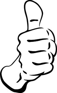 184x300 Thumbs Up Clipart Free