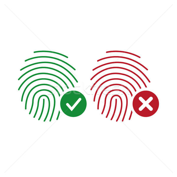 600x600 Fingerprint Vector Icons Identity Finger Print Or Thumbprint Set